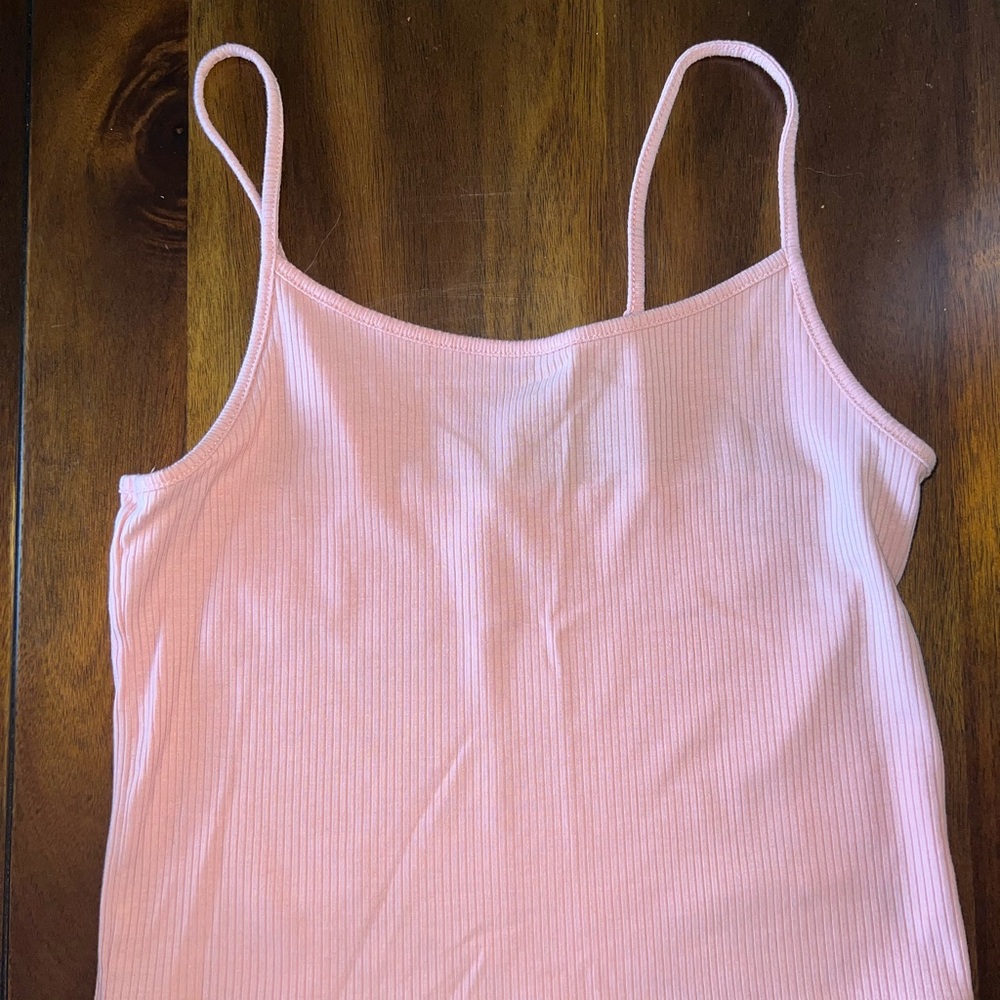 American Eagle Outfitters Light Pink Ribbed Camisole